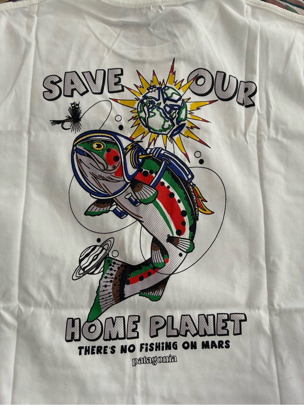 Patagonia save our planet T-shirt medium nwt extremely rare old stock well kept